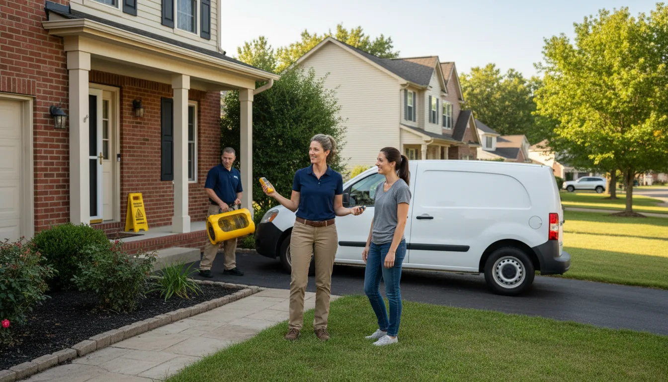Residential water damage restoration in Ventura, IA